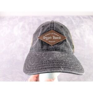 Pukka Gozzer Ranch Idaho Trucker Hat Washed Black Camo Mesh Snapback Cap